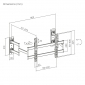 HP57L, Bewegliche TV Wandhalterung mit geteilter Wandplatte, 55" - 90" (140 - 229 cm), bis 80 kg, schwenkbar & neigbar, 37 - 473