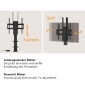 HP67-1L, Elektrisch drehbarer TV Lift, 32" - 55" (81 - 140 cm), Belastung bis zu 60 kg, zum Einbau in Möbel