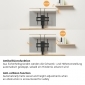 HP67-1L, Elektrisch drehbarer TV Lift, 32" - 55" (81 - 140 cm), Belastung bis zu 60 kg, zum Einbau in Möbel