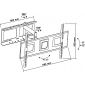 HP7-2AL, für Bildschirme 32" - 60" (81 - 152 cm), Belastung bis 40 kg