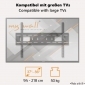 HP70L, Outdoor TV Wandhalterung neigbar, 37" - 86" (94 - 218 cm), bis 50 kg, neigbar und wetterfest für den Außenbereich