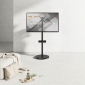 HP90L, TV Ständer mit Rollen, 17“ - 43“ (43 - 109 cm), bis 15 kg, Neigen, schwenken, Bildschirm drehen, höhenverstellbar
