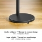 HP90L, TV Ständer mit Rollen, 17“ - 43“ (43 - 109 cm), bis 15 kg, Neigen, schwenken, Bildschirm drehen, höhenverstellbar