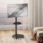 HP90L, TV Ständer mit Rollen, 17“ - 43“ (43 - 109 cm), bis 15 kg, Neigen, schwenken, Bildschirm drehen, höhenverstellbar