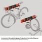 HR13L, Fahrrad Wandhalterung vertikal & horizontal