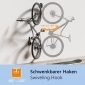 HR15L, 2er Pack Fahrrad Wandhalterung schwenkbar