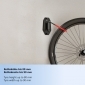 HR15L, 2er Pack Fahrrad Wandhalterung schwenkbar