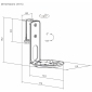 HS40WL weiß, 2 Wandhalter für SONOS Lautsprecher Era 100
