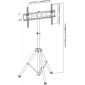 HT10L, tragbarer Tripod Standfuß für LCD TV, für Bildschirme 37" - 70" (94 - 178 cm), Belastung bis 35 kg