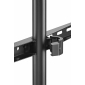 HT29L schwarz, Standfuß für Flachbildschirme, für Bildschirme 49"-70" (124-178 cm), Belastung bis 40 kg, schwarz matt / Nuss