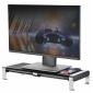 HT43L, Hyper Gaming Monitor Rack, für Bildschirme, Laptops, usw. bis 20 kg, mit Qi Charger, RGB Beleuchtung & eingebautem 3 Port