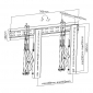 HV1L, für Videowände, für Bildschirme 37" - 70" (94 - 178 cm), Belastung bis 45 kg