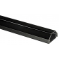 HZ3-0,75L schwarz, 0,75m Kabelkanal aus Aluminium, 33 mm. 2-teilig