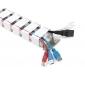 HZ42WL weiß, Flexible Kabelführung, mit anpassbarer Länge bis 1285 mm, Fixierung mit Schrauben