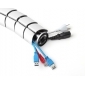 HZ44WL weiß, Flexible Kabelführung, mit anpassbarer Länge bis 730 mm, Fixierung mit Schrauben