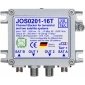 JOS0201-16T, Einkabelumsetzer für 2 Satelliten und Terrestrik,2x Glasfasereingang FC/PC,16x Receiver im Einkabelmodus/CSS a²CSS2