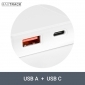 MQ4L, Reiseadapter Schnellladegerät USB A und USB C