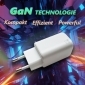 MQ6WL, GaN Schnellladegerät 65 W, 1x USB C, Eingang: 100–240 V, Ausgang: 1x USB C  5 V - 20 V, PPS &  AVS Unterstützung