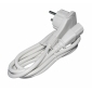 KGK20-5W, 5m  Flach-Schutzkontakt Stecker - Kaltgeräte-Kupplung IEC320C13