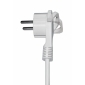 KGK20-5W, 5m  Flach-Schutzkontakt Stecker - Kaltgeräte-Kupplung IEC320C13