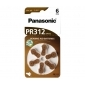 PANASONIC Zinc-Air PR312 (PR41) BL6 (Hearing Aid)