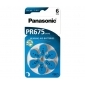 PANASONIC Zinc-Air PR675 (PR44) BL6 (Hearing Aid)