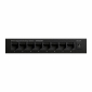 Gigabit LAN Switch; 8 Ports; LED-Statusleuchten; Metall