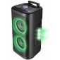 Opticum RED SOUND X3 Partybox, Laser-Beleuchtung, 40Watt, Karaoke, 6,5"