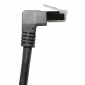 TI45-1L, 1,0m, Cat6A / S/FTP (PIMF) Patchkabel, 90° gewinkelt