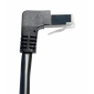 TI46-3L, 3,0m, Cat6A / S/FTP (PIMF) Patchkabel, 90° gewinkelt