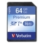 SDXC-Card 64GB, Premium, Class 10, U1, UHS-I, (R) 90MB/s, (W) 10MB/s, Retail-Blister