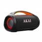 AKAI WaveStormer, tragbarer Bluetooth Lautsprecher IPX6 wasserdicht, 110W RMS, Bluetooth 5.3, Akku, LED Lichteffekt
