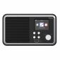 DAB 300 IR schwarz, WLAN-Internet Radio mit DAB+ Empfang, Bluetooth, Wecker, USB, UPnP, Musik Streaming, 6,1 cm Farb-TFT-Display