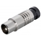 FSQ1L, IEC-Kompressionstecker für Kabel-Ø 6,8 - 7,2 mm, vernickelt