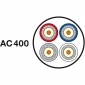 AC 400 - 50T, Koaxialkabel mit Metermarkierung, PVC-Mantel weiss, 50 m Trommel,  Preis incl.CU