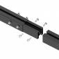 SET-Schrägdach/Ziegeldach Aufständerung - BLACK LINE - für 2 x PV-Module 35mm RH (hochkant, nebeneinander)