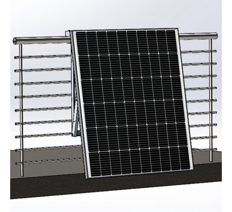 PV-Balkonkraftwerk 400W, (mit Halterung), TS-Power PnP4.0