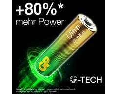 9V Batterie GP Alkaline Ultra, 80% stärker, 9V (1 Stück)