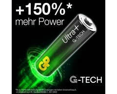 9V Batterie GP Alkaline Ultra+, 200% stärker, 9V (1 Stück)