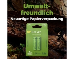 AA Akku GP NiMH 2100 mAh ReCyko 1,2V 2 Stück