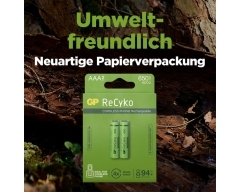 AAA Akku GP NiMH 650 mAh ReCyko 1,2V 2 Stück DECT