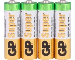 AA Batterie GP Alkaline Super 1,5V 4 Stück