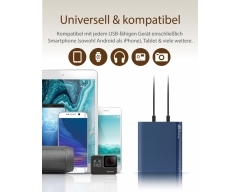 Powerbank GP B10A blau 10.000 mAh 2 USB-Anschlüsse 2.1A