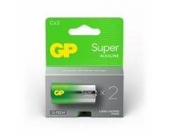 C Baby Batterie GP Alkaline Super, 50% stärker, 1,5V (2 Stück)