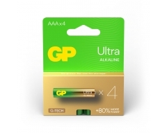 AAA Batterie GP Alkaline Ultra, 80% stärker, 1,5V (4 Stück)