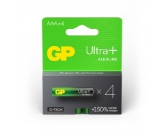 AAA Batterie GP Alkaline Ultra+, 150% stärker, 1,5V (4 Stück)