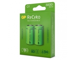 C Baby Akku GP NiMH 3000 mAh ReCyko 1,2V 2 Stück