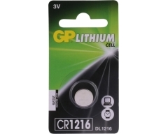 CR1216 GP Lithium Knopfzelle 3V 1 Stück