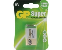 9V Batterie GP Alkaline Super 9V 1 Stück im Blister
