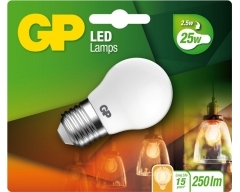 LED Lampe GP 080459 E27 A45 Tropfenlampe Frosted 2,5W 1 Stück